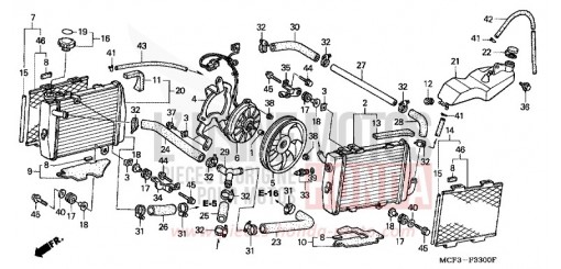RADIATEUR (VTR1000SPY/1) VTR1000SP1 de 2001
